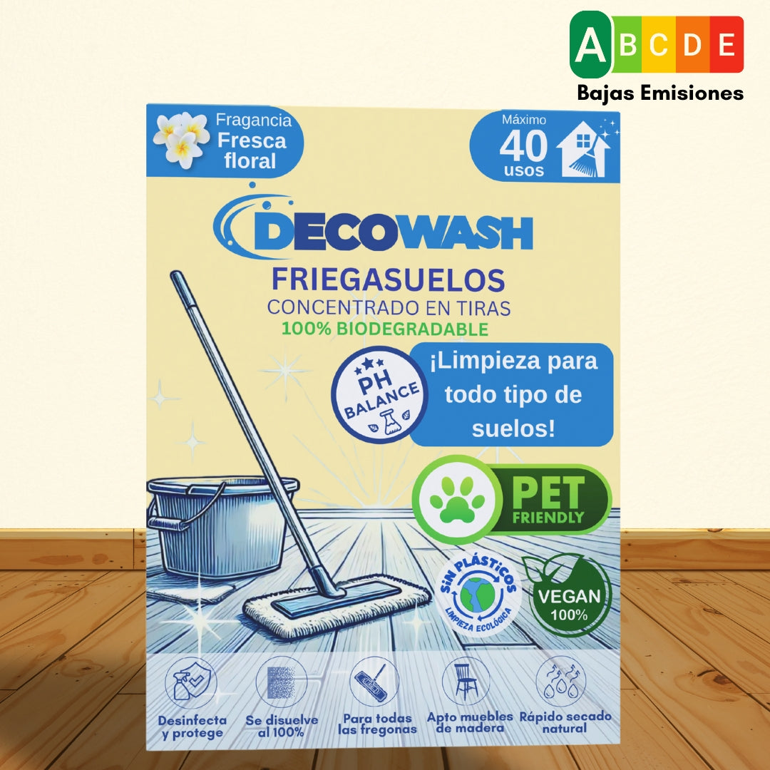 Decowash Strisce Lavapavimenti Concentrate (40 Usi)