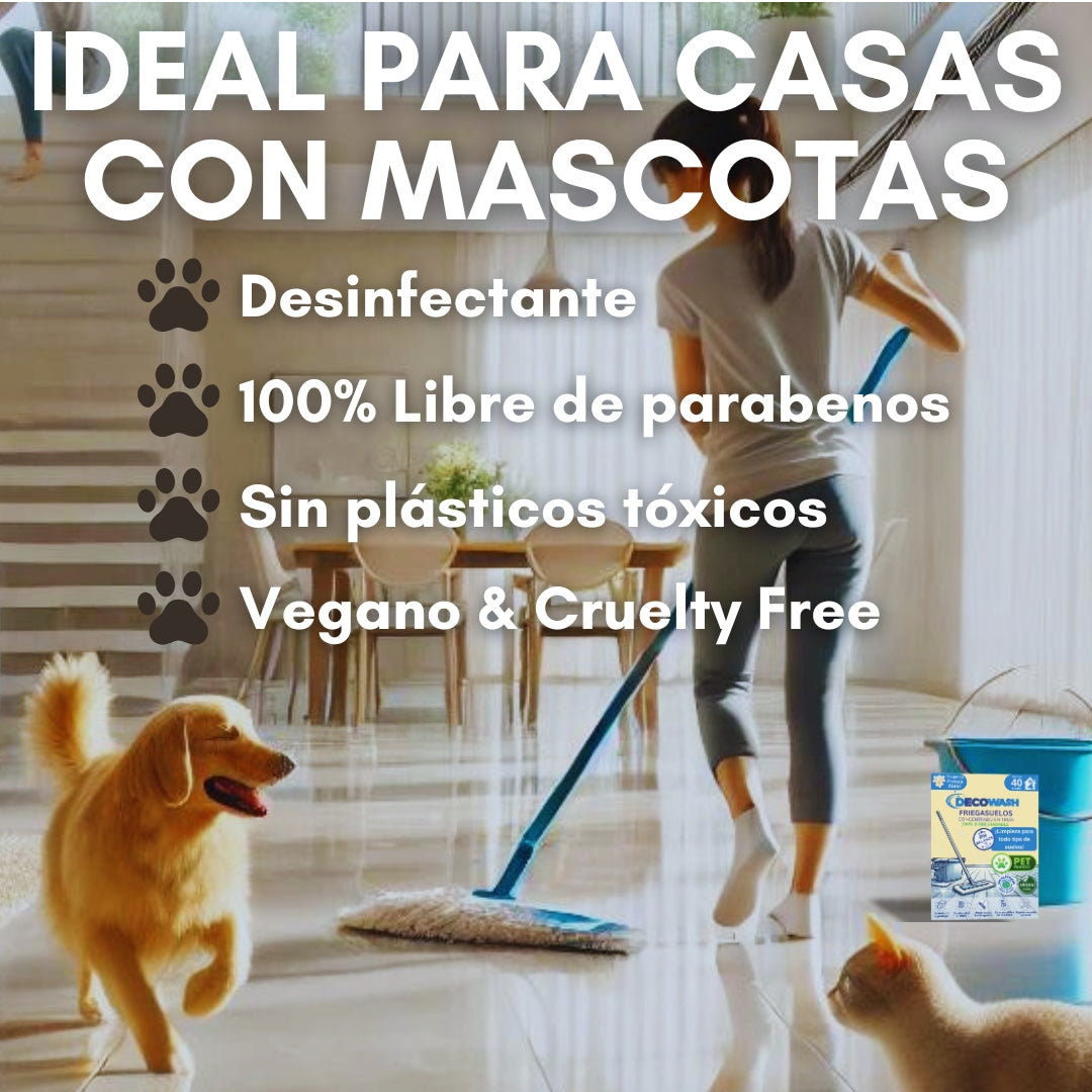 Decowash Strisce Lavapavimenti Concentrate (40 Usi)